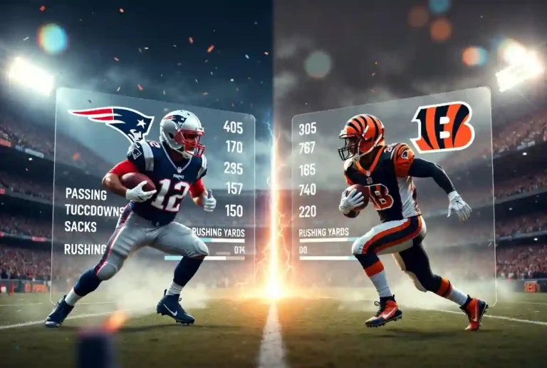 New England Patriots vs Bengals Match Player Stats